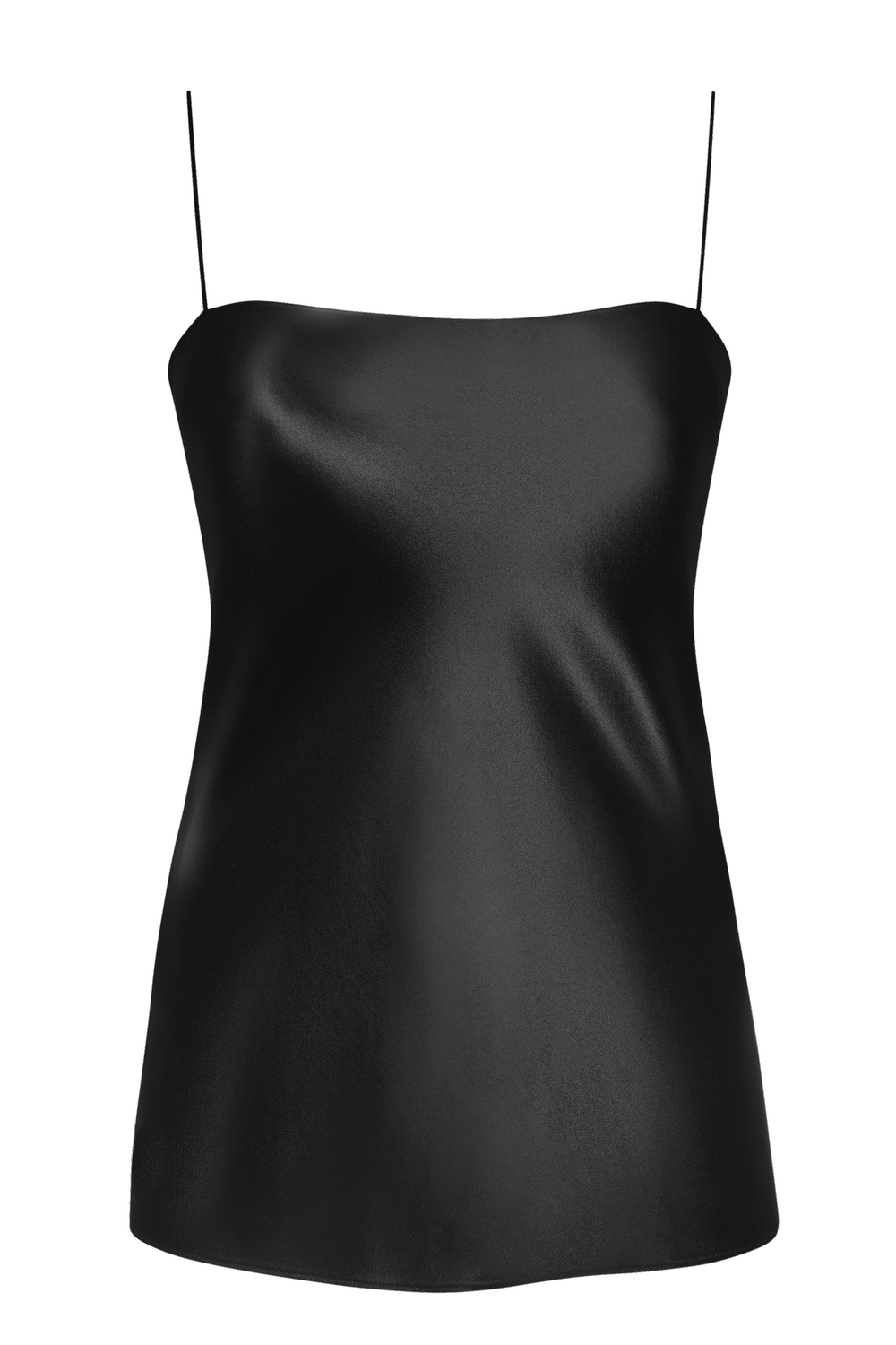 The Rachel Top Silk Camisole in Black — REFINE
